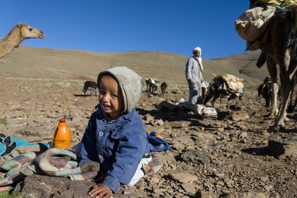 Meet Mohamed, the youngest nomad, he did his first trip when he was one weak old.