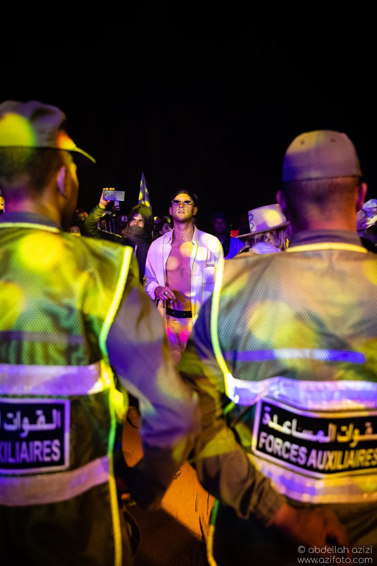 Police Taragalte Festival, Mhamid, Morocco
