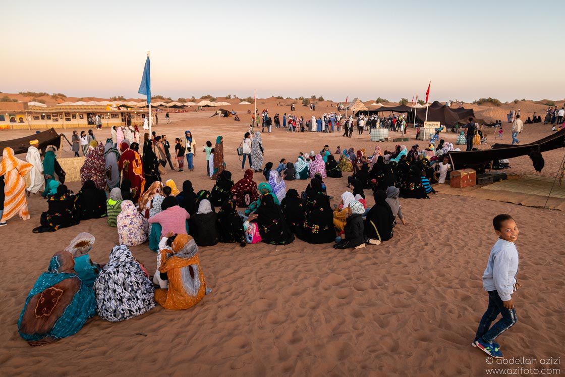 Local attendances Taragalte Festival, Mhamid, Morocco
