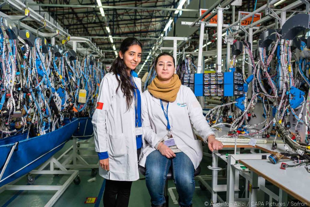 Aerospace factory young women