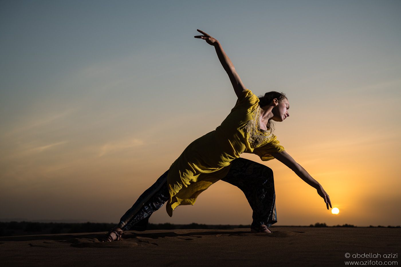 Desert dancer - sunset