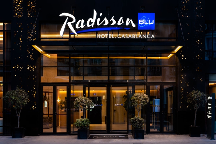 Entrance Radisson Blu Casablanca