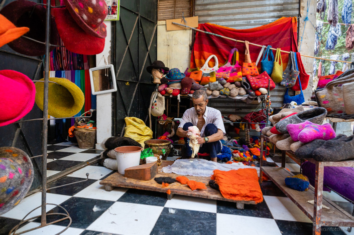 Omar Lebad - Souk Ghassal des teinturis - Marrakech